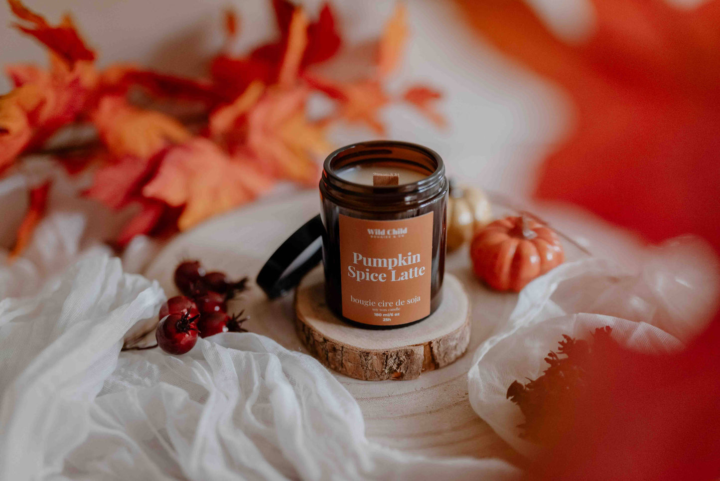 Bougie "Pumpkin Spice Latte" – [PRÉVENTE]