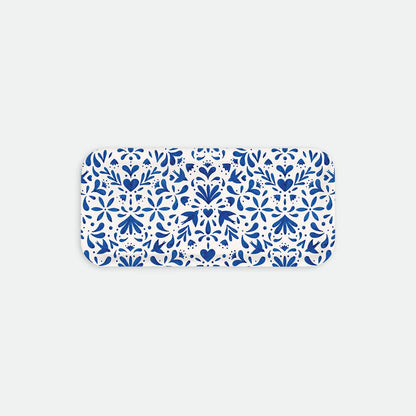 “Plateau à café en bois de bouleau avec design d’hirondelles bleues, finition écologique et pratique, 13,5 x 27,5 cm, All The Ways To Say.”
