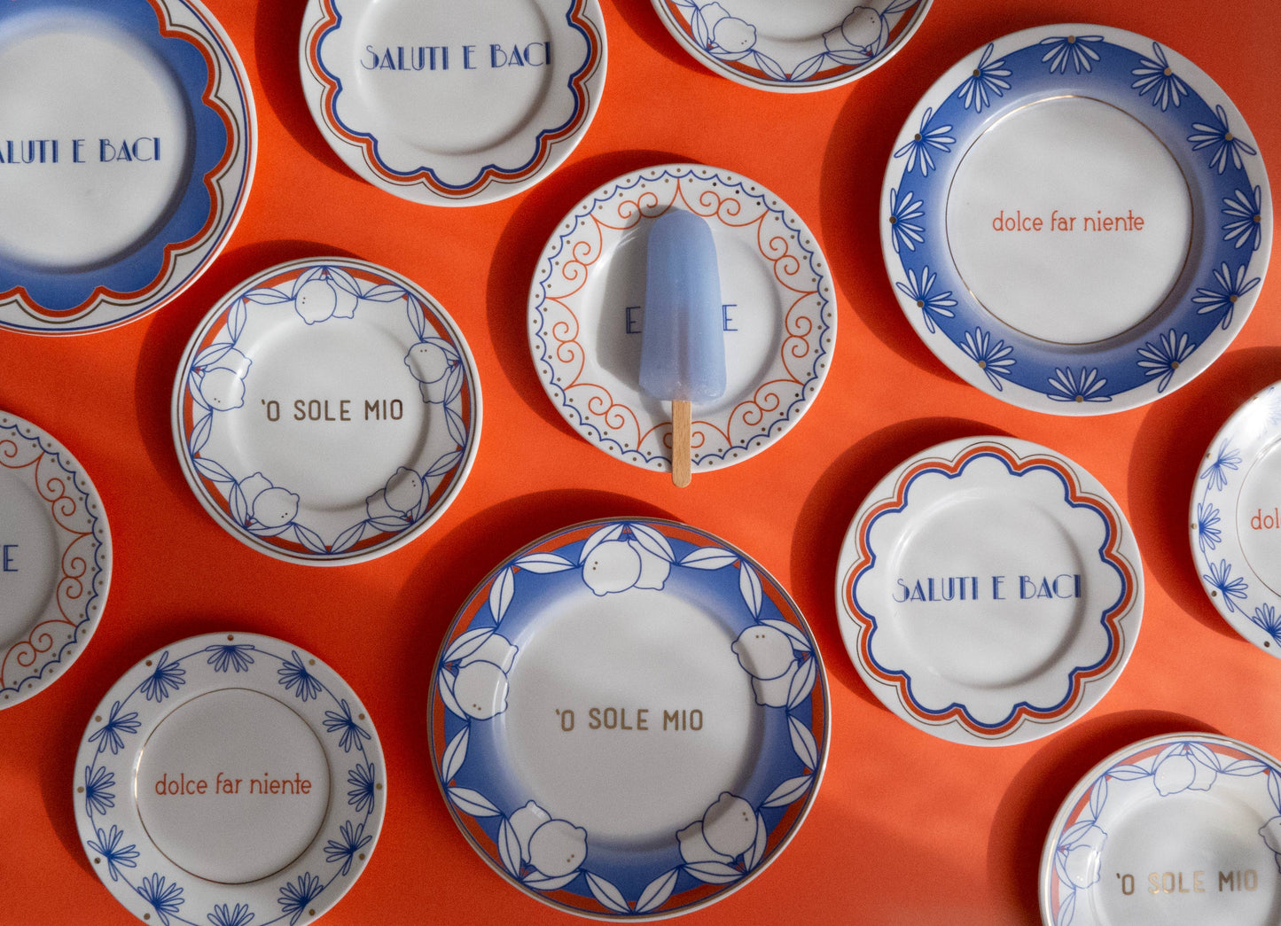 'O SOLE MIO - Assiette en porcelaine